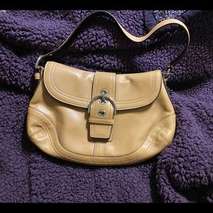 Coach purse, camel color, small